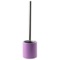 Toilet Brush Holder, Lilac, Round, Free Standing, Steel